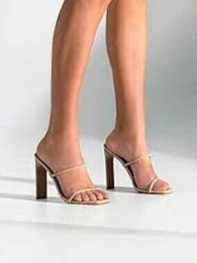 Jeffrey Campbell Hustler Gold heels